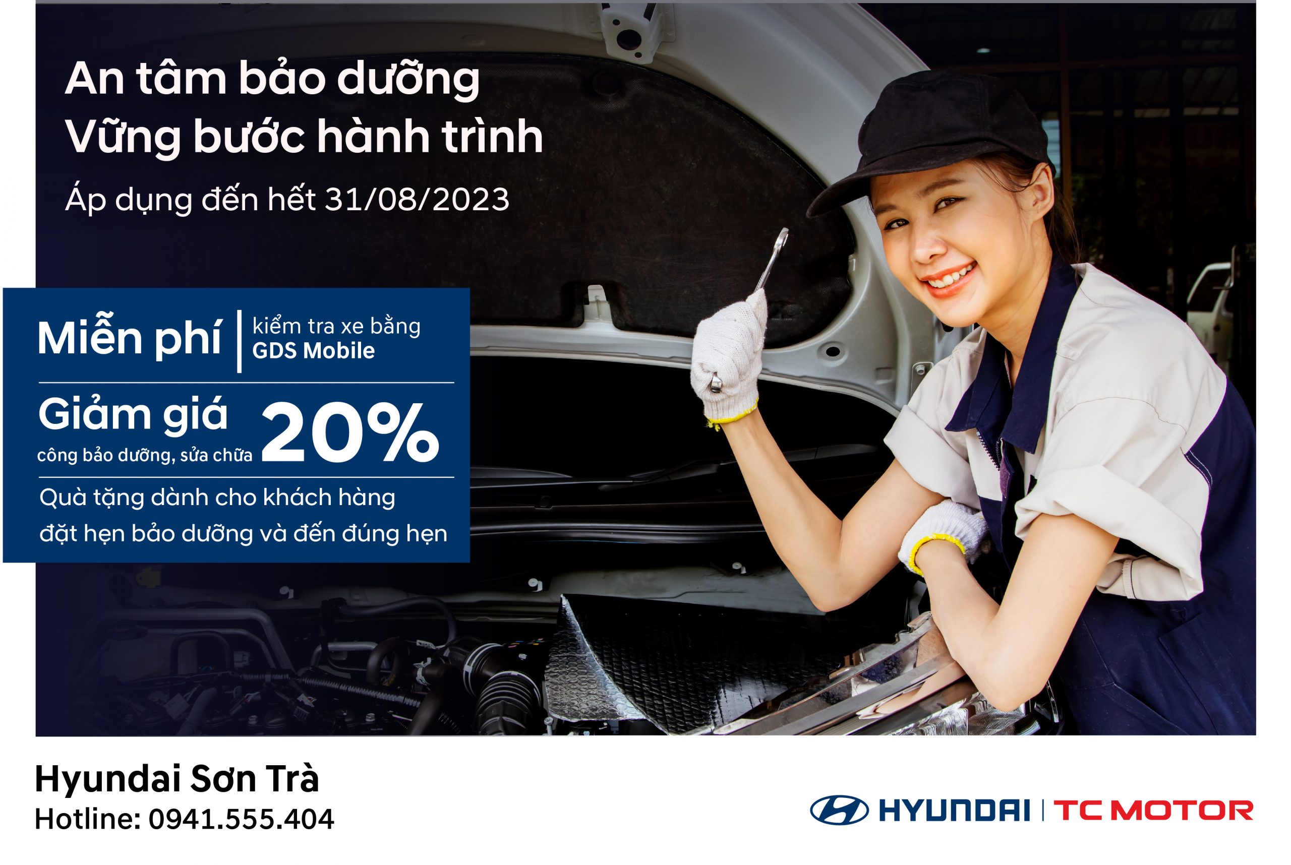 Khuyến mãi dịch vụ tháng 08 – Hyundai Sơn Trà